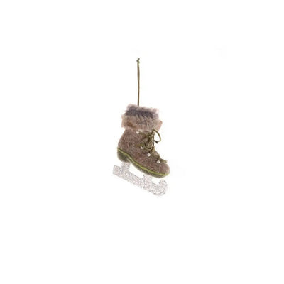 Jingles 12.5cm Ski Boot - Brown - Christmas