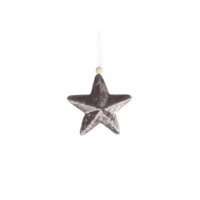 Jingles 15cm Grey Hanging Star - Christmas