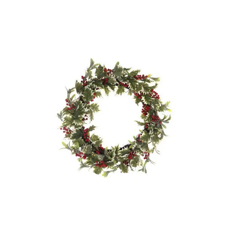 Jingles 47cm Holly & Berries Wreath - Christmas