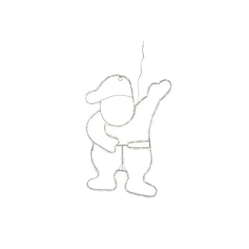 Jingles 54cm Santa - Warm White Led - Christmas