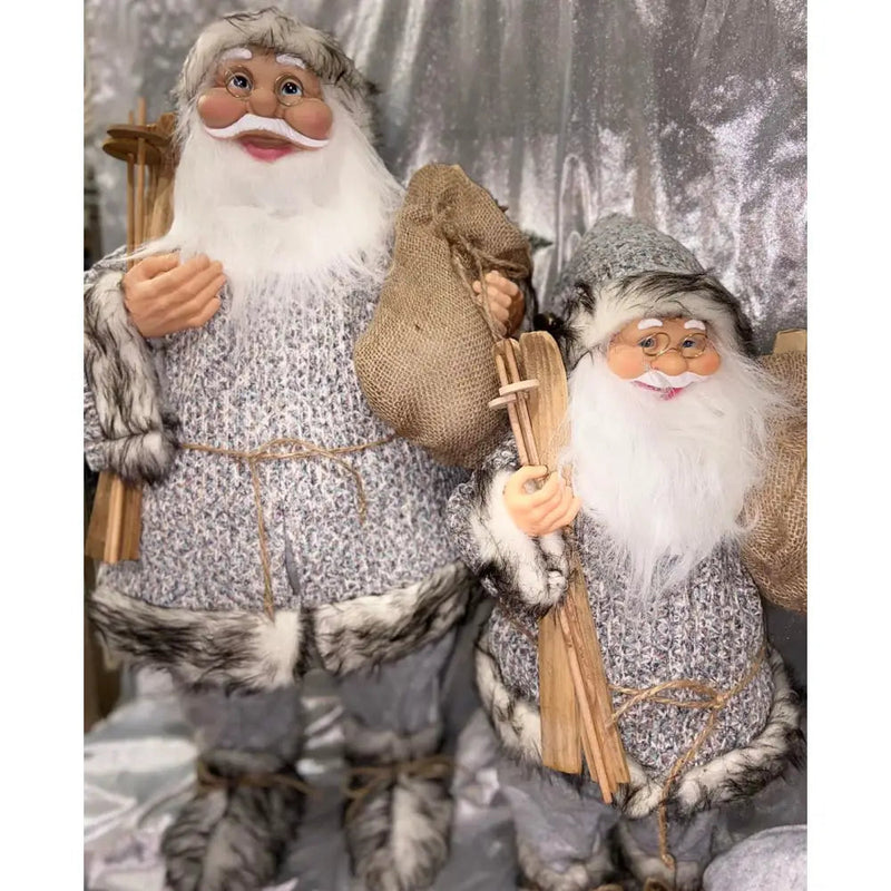 Jingles 60cm Arctic Santa - Grey - Christmas