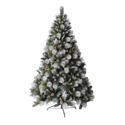 Jingles 7ft Frosted Kilbroney Fir Christmas Tree - Christmas
