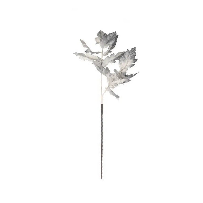 Jingles Grey Leaf Stem 100cm - Christmas