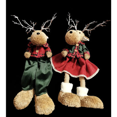 Jingles Mr & Mrs Reindeer Sitting (2 Designs - 1 SENT) -