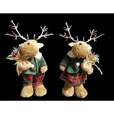 Jingles Mr & Mrs Reindeer Standing (2 Assorted - 1 SENT) -