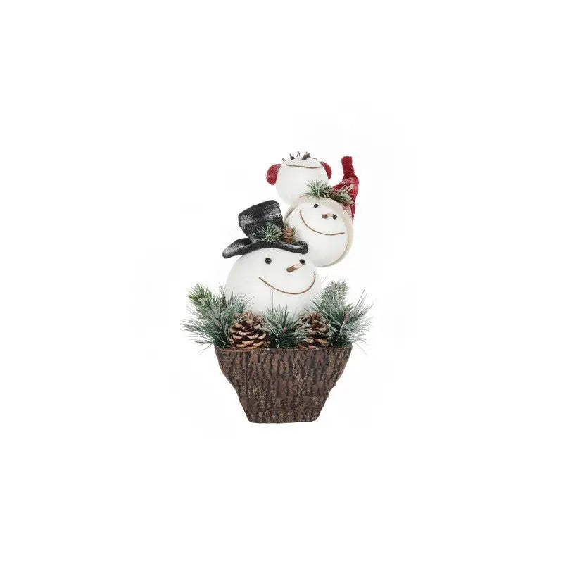 Jingles Snowman Tree- In Pot 39cm - Christmas