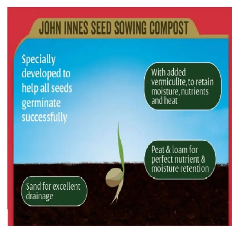 John Innes Seed Sowing Compost 10L Pouch - Compost