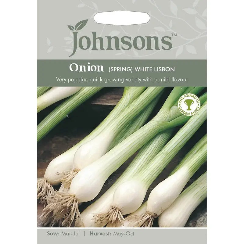 Johnsons F&V Seeds - Onion (Spring) White Lisbon - Type V