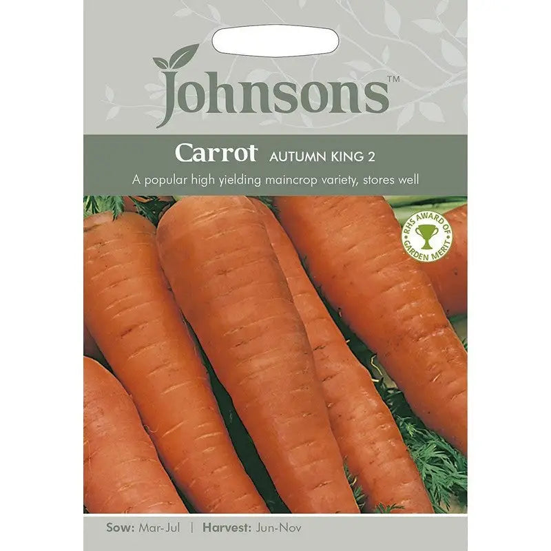 Johnston F&V Seeds - Carrot Autumn King 2 - Type V