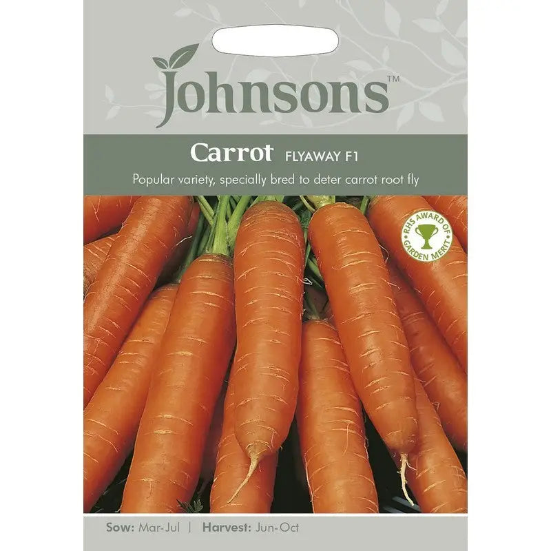 Johnston F&V Seeds - Carrot Flyaway F1 - Type V - Gardening