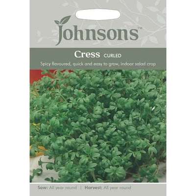 Johnston F&V Seeds - Cress Curled - Type V - Gardening &