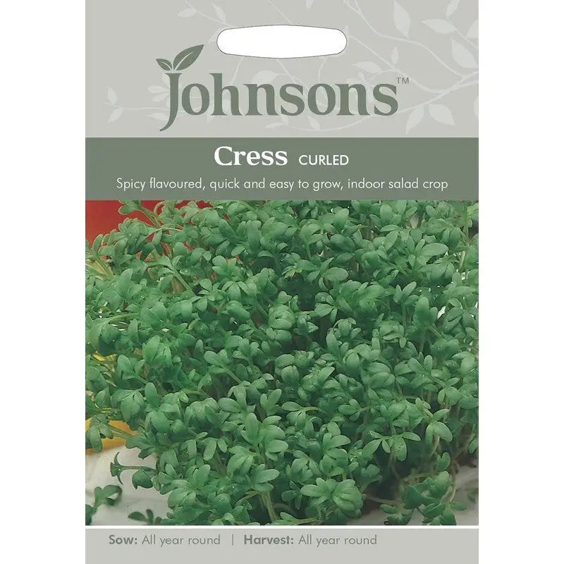 Johnston F&V Seeds - Cress Curled - Type V - Gardening &