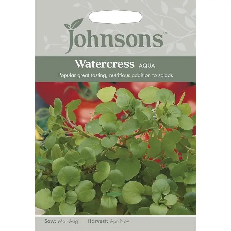 Johnston F&V Seeds - Watercress Aqua - Type V - Gardening &