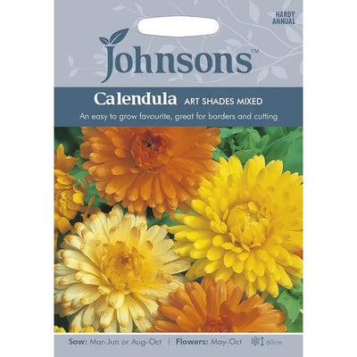 Johnston Flower Seeds - Calendula Pot Marigold Nova - Type