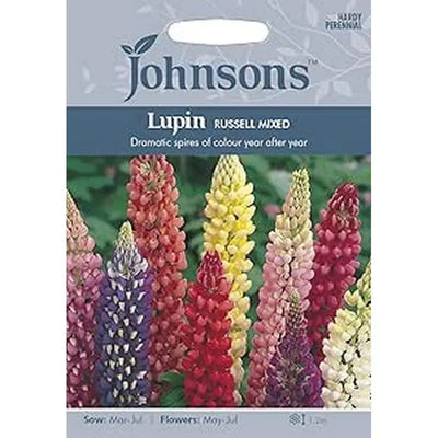 Johnston Flower Seeds - Lupin Russell Mixed - Type F