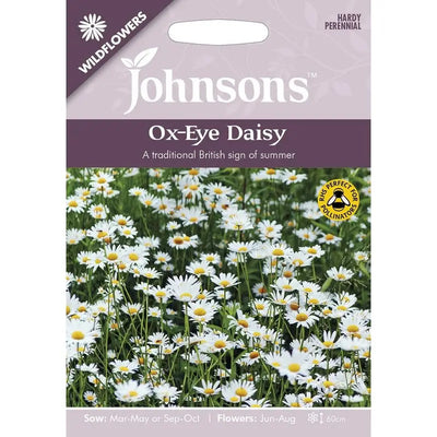 Johnston Flower Seeds - Ox-Eye Daisy - Type F - Gardening &