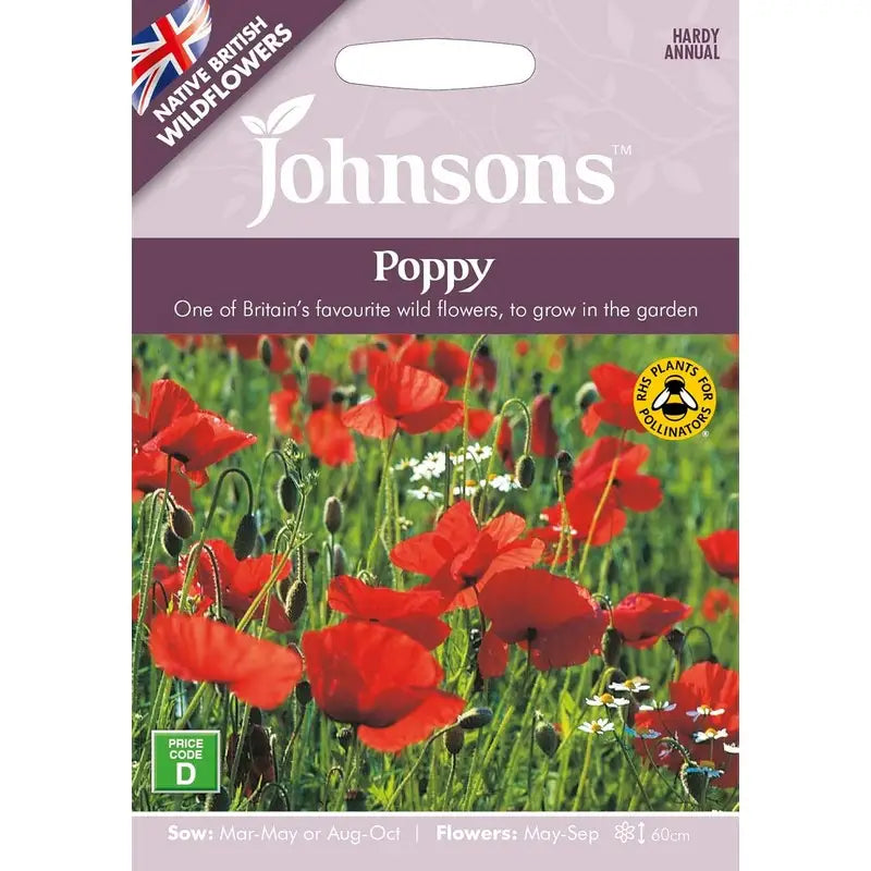 Johnston Flower Seeds - Poppy - Type E - Gardening &
