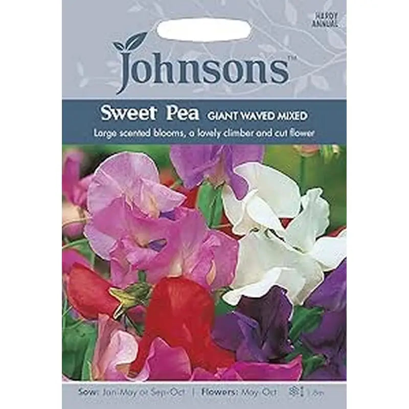 Johnston Flower Seeds - Sweet Pea Giant Waved Mixed - Type