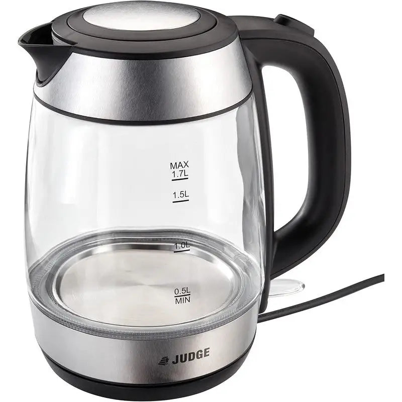 Judge Cordless Glass Kettle 2200W - 1.7 Litre - Kitchenware