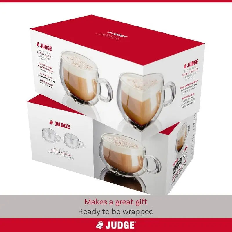 Judge Double Walled Glassware Cappuccino 2 Piece Set -