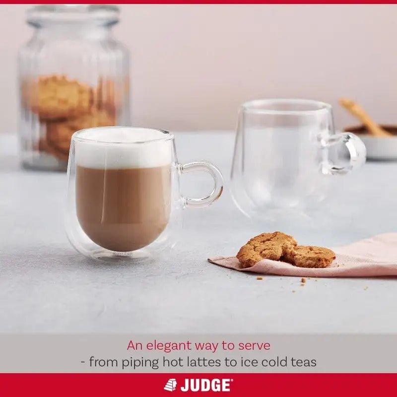 Judge Double Walled Glassware Latte 2 Piece Set -