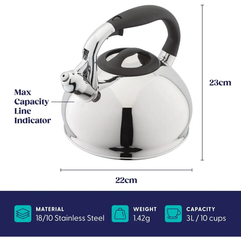 Judge Stove Top Whistling Kettle 3L JQ04 - Kitchenware >>