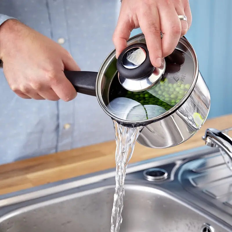 Judge Vista Draining Saucepan - 14cm / 16cm / 18cm / 20cm -