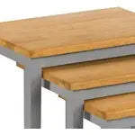 Julian Bowen Cloe Nest Of Tables - 2 Tone Grey & Oak