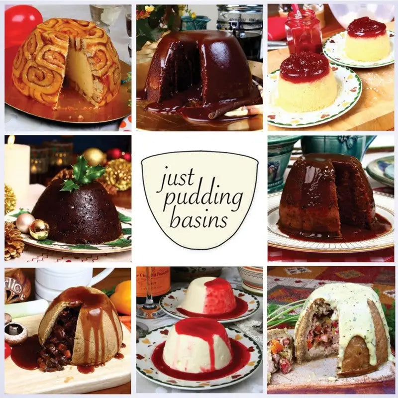 Just Pudding Microwavable Basins & Lids - (1 Pint - 4 Pint