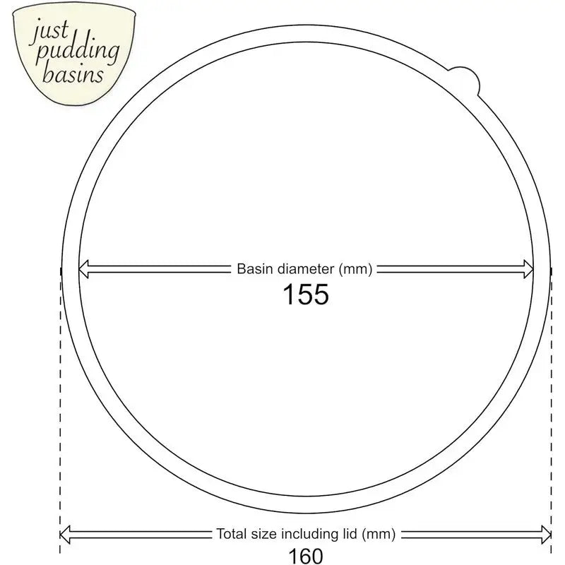 Just Pudding Microwavable Basins & Lids - (1 Pint - 4 Pint