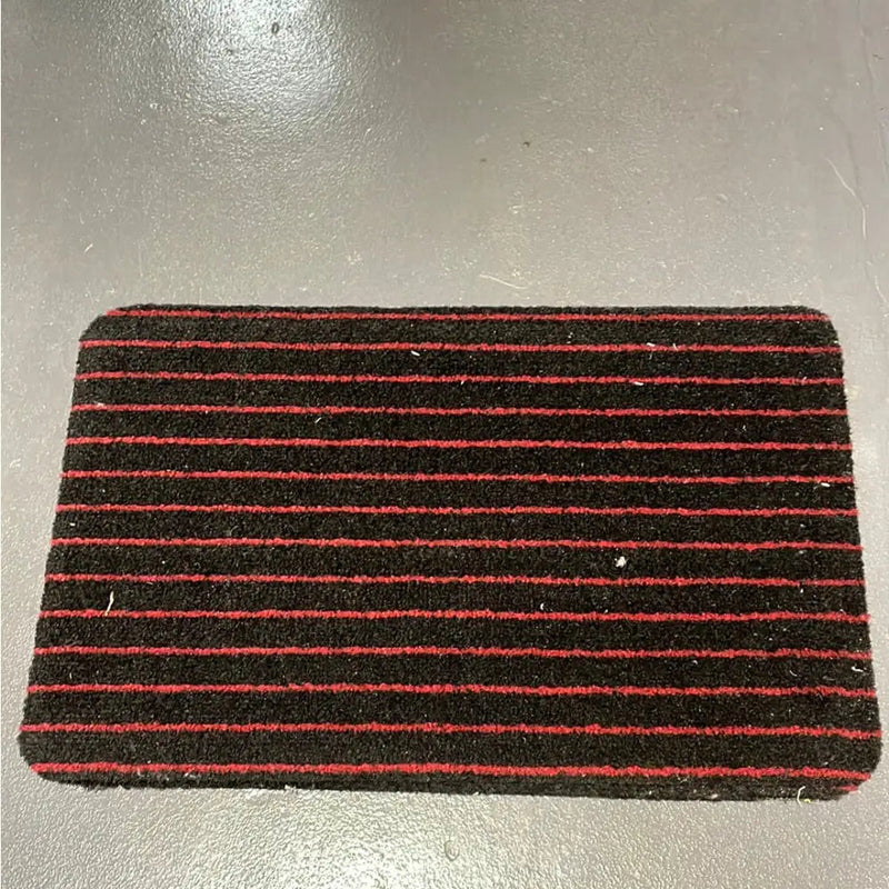 JVL Barrier Indoor Door Mat - 35 x 55cm - Red Striped -