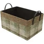JVL Chequers Home Storage Basket Brown - Small Medium Large