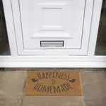 JVL Coir Happiness Is Homemade Outside Door Mat - 40 x 60cm