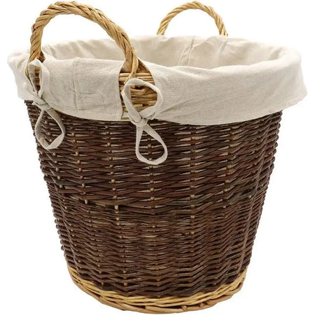 JVL Large Cotton Log Basket Liner - Natural - Fireside >>