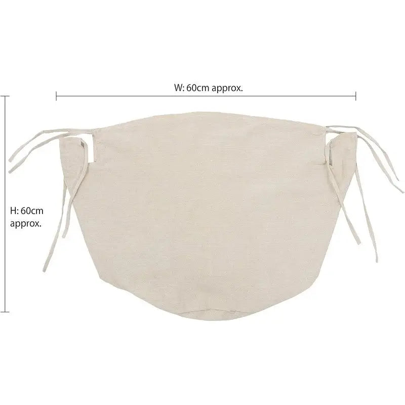 JVL Large Cotton Log Basket Liner - Natural - Fireside >>