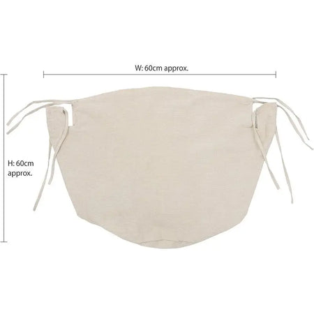 JVL Large Cotton Log Basket Liner - Natural - Fireside >>