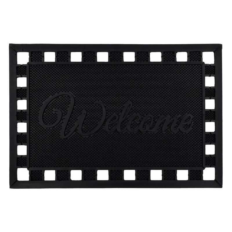 JVL Maiva Welcome Rubber Scraper Mat 40x60cm - Doormat