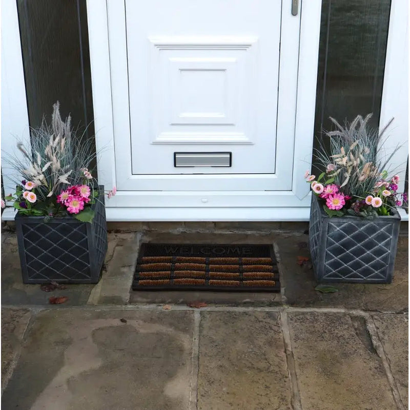 JVL Nimbus Welcome Scraper Mat 40x60cm - Door Mats