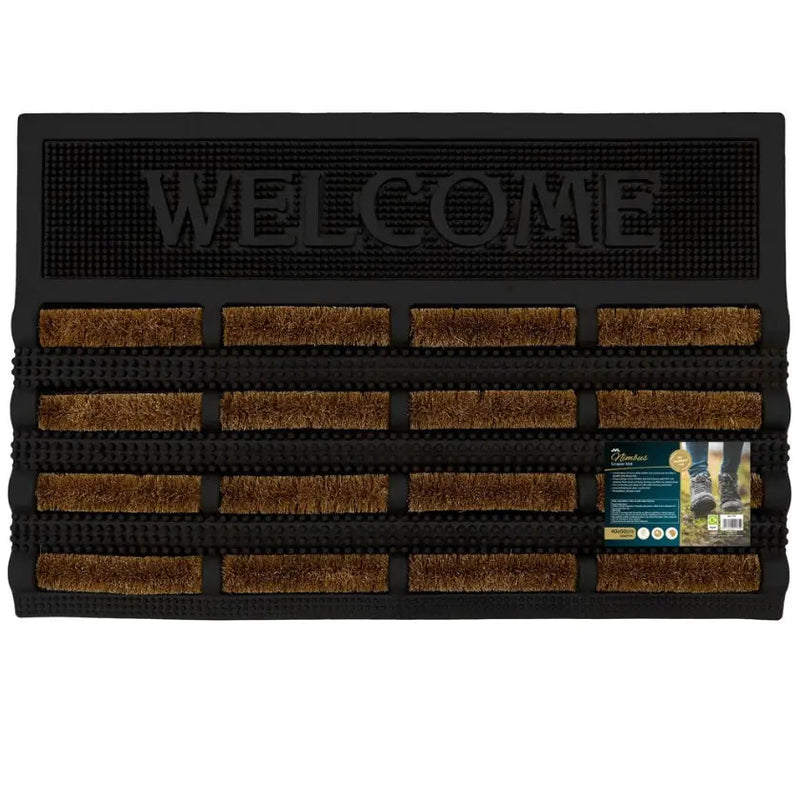 JVL Nimbus Welcome Scraper Mat 40x60cm - Door Mats