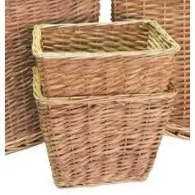 JVL Small Waste Paper Basket Buff Finish - Small (30 x 20 x