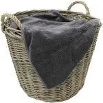 JVL Superior Round Large Thick Willow Fireside Log Basket -
