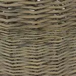 JVL Superior Round Large Thick Willow Fireside Log Basket -