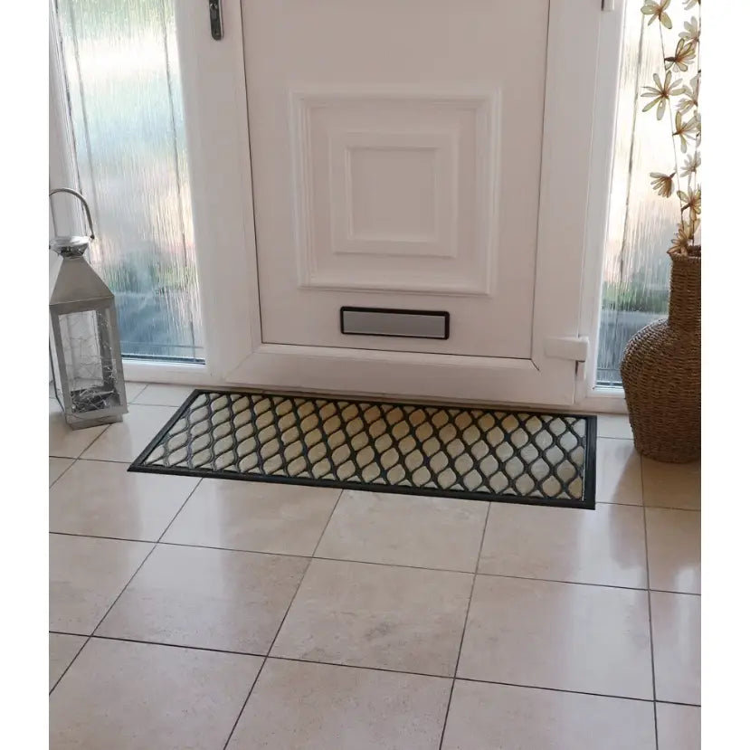 JVL Vienna Scraper Mat 45x100cm - Droplet - Doormat