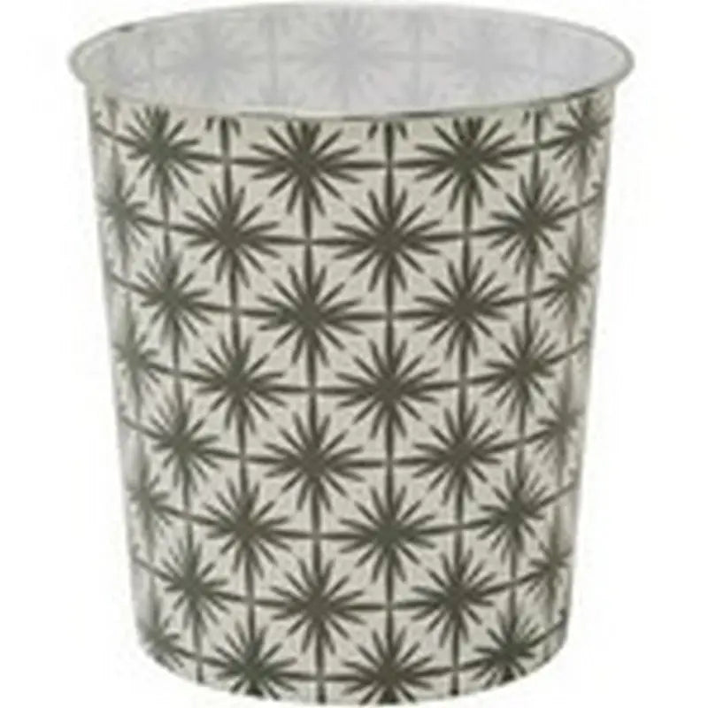 JVL Waste Paper Bin - Assorted Designs - Geo Grey - Homeware