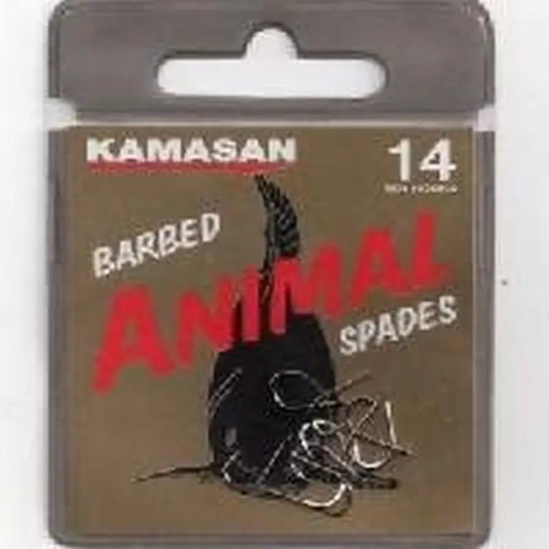 Kamasan Barbed Animal Spades 10 Pack - Size 14 (Del) -