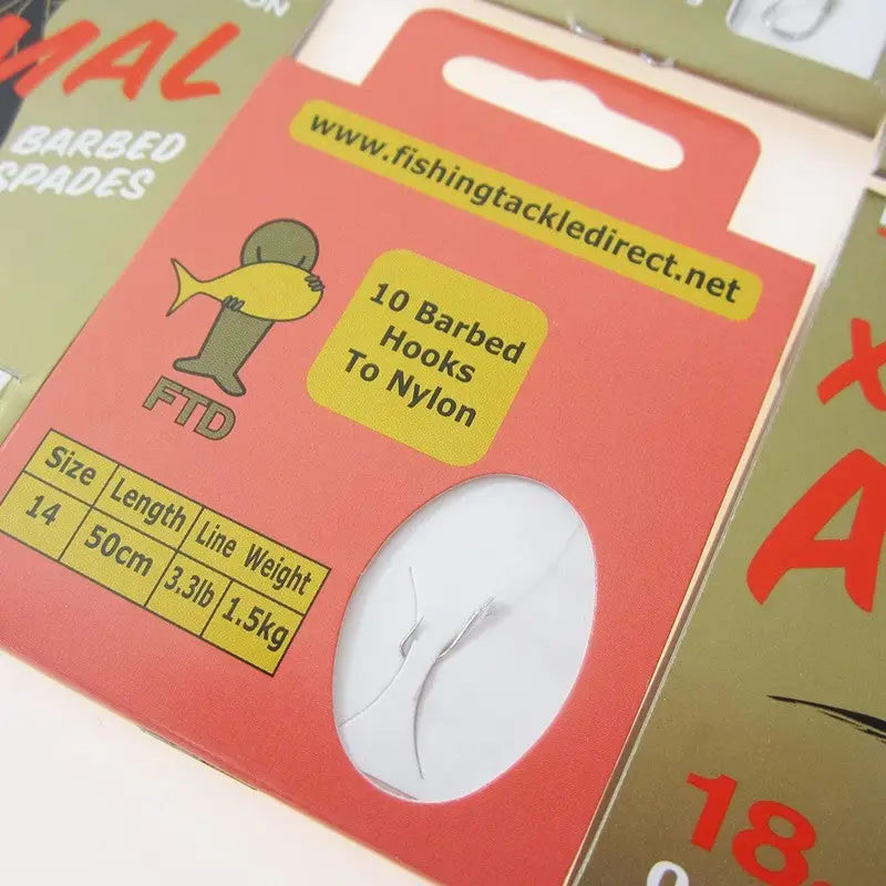 Kamasan Light H.T.N Animal Barbed Spades Fishing Hook - Size