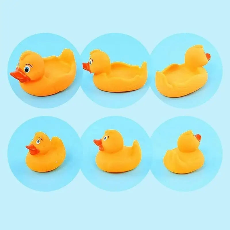 Kandy Toys Bath Time Yellow Floating Rubber Duck Family - 4