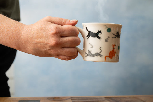 Mikasa Fluted Mug, 250ML - Cat or Dog Design Available