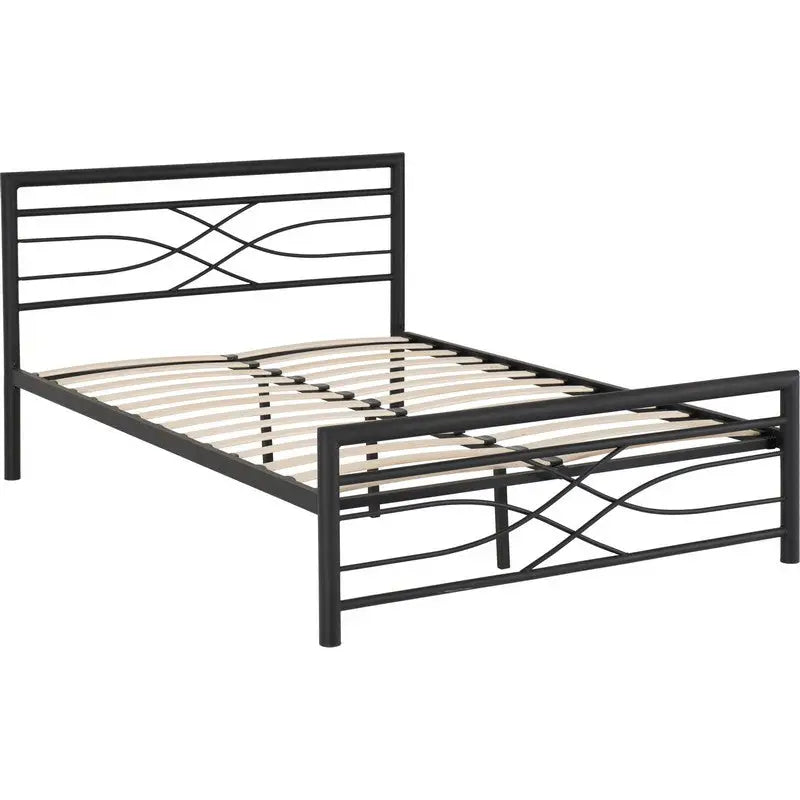 Kelly’s Black Metal Bed Frame - Available in 3ft / 4ft 6 /