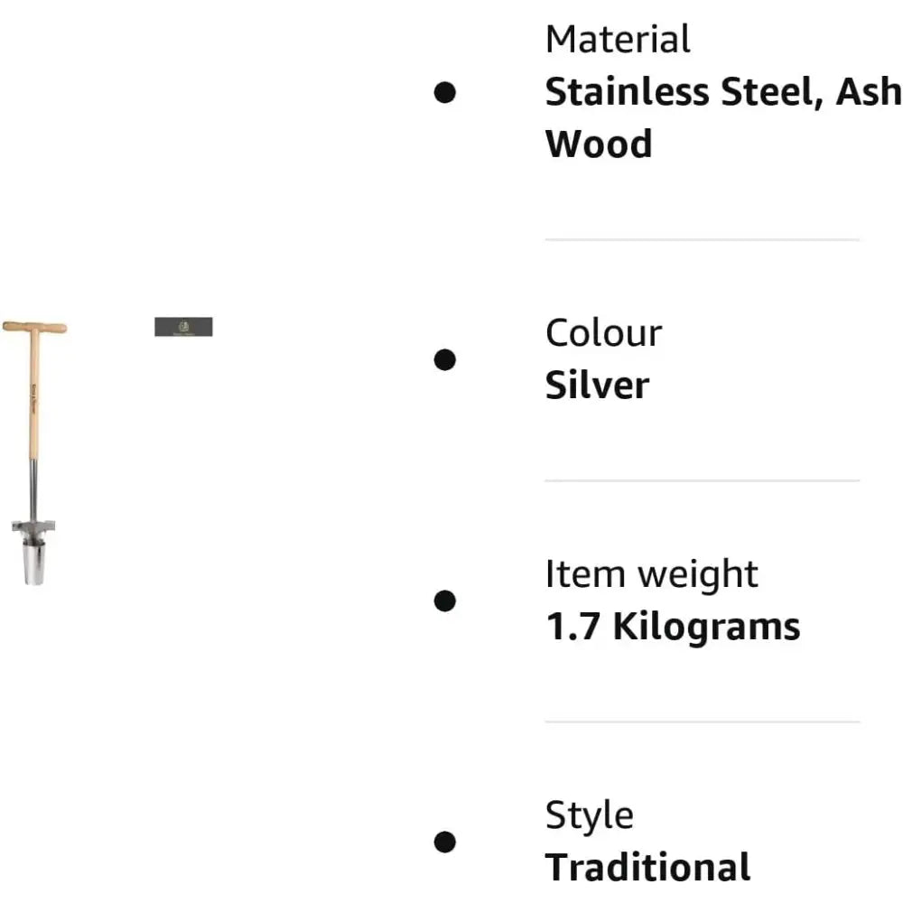 Kent & Stowe Stainless Steel Long Handled Bulb Planter -